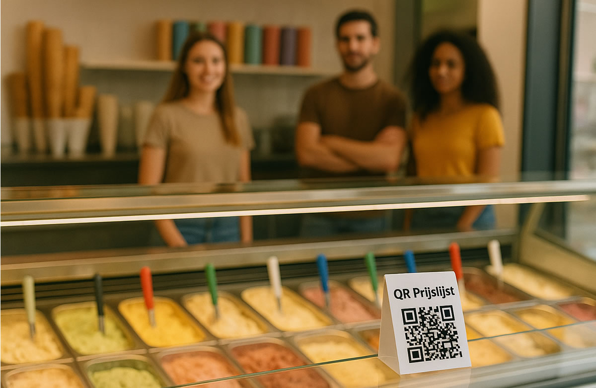 Digitale QR-prijslijst